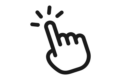 Touch Icon Hand Symbol Finger Touching Graphic By Ladadikart