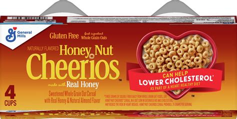 Cheerios General Mills Honey Nut Cheerios Sweetened Whole Grain Oat