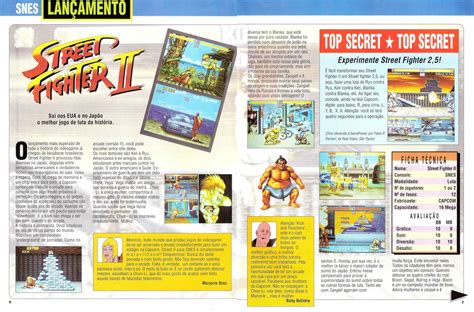 Street Fighter II do Super Nintendo na GamePower Nº 1