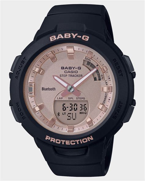 Baby G Bsab100mf 1a G Squad Watch Black Rose Gold Surfstitch