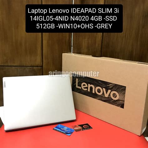 Jual Laptop Lenovo Ideapad Slim 3i 14igl05 4nid N4020 4gb Ssd 512gb Win10 Ohs Grey Shopee