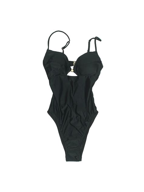 Vix By Paula Hermanny Solid Black One Piece Swimsuit Size S 72 Off