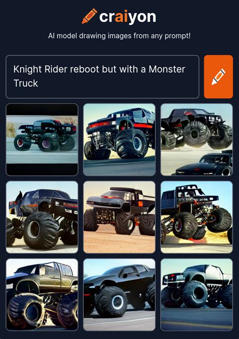 Knight Rider reboot but with a Monster Truck : r/weirddalle