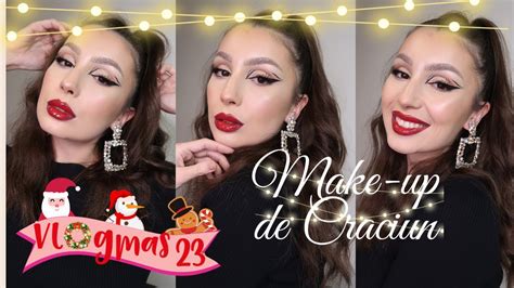 VLOGMAS 23 Make Up De Craciun Christmas Make Up Tutorial Ombre