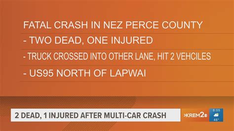 2 People Dead 1 Injured After Multi Car Crash In Nez Perce County