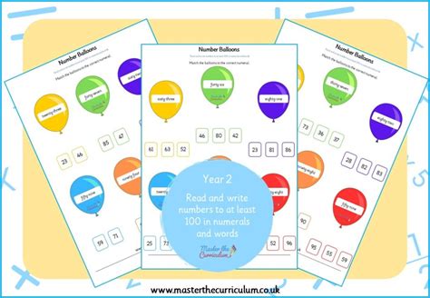 Read And Write Numbers To At Least 100 In Numerals And In Words