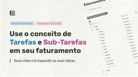 Use As Tarefas E Sub Tarefas Do Notion De Um Jeito Diferente Br