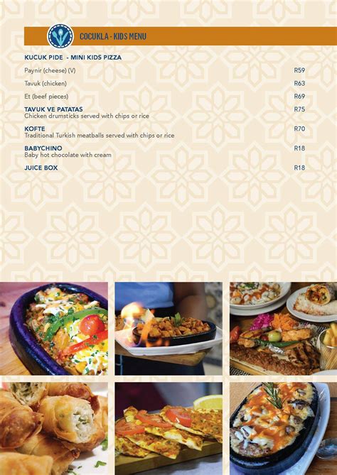 Menu At Saray Restaurant Cape Town Shop G01 Clocktower Building