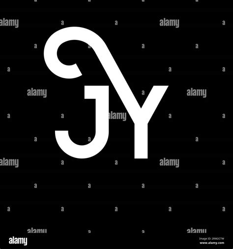 JY Letter Logo Design On Black Background JY Creative Initials Letter