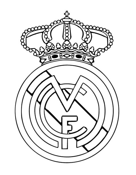 Dibujo Para Colorear El Escudo Del Real Madrid Dibujos Themeloader