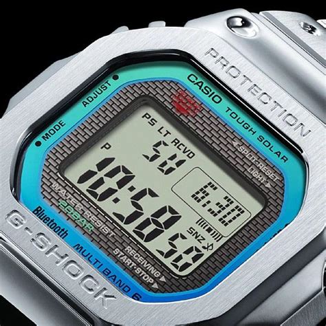 カシオ メンズ腕時計 ジーショック GMW B5000PC 1JF CASIO G SHOCK レインボーカラー フルメタル 電波ソーラー