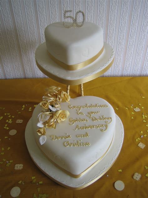 Anniversary Cakes 50th Wedding Cake | Tortas de aniversario de bodas ...