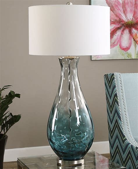 81 Blue Clear Glass Table Lamps Home Decor Ideas