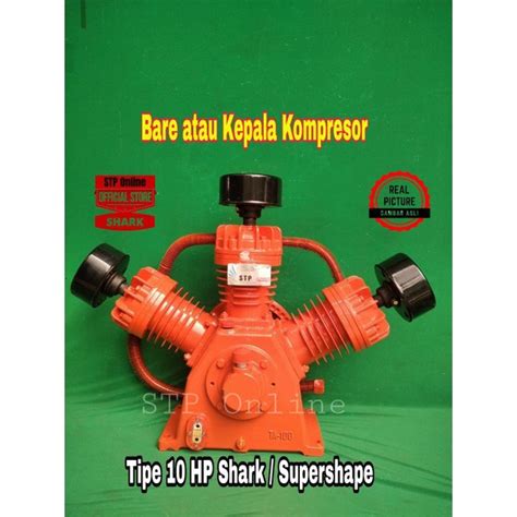 Jual BARE ATAU KEPALA KOMPRESOR 10 HP SHARK Shopee Indonesia