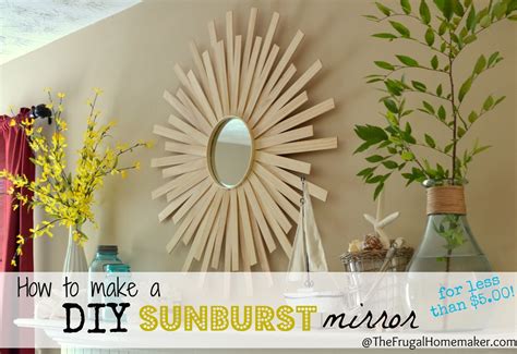 DIY Sunburst Mirror {$4 wall art}