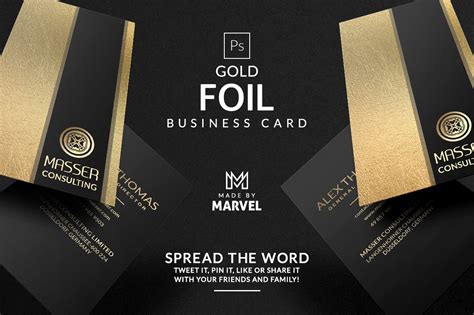 Gold Foil Business Card | Creative Business Card Templates ~ Creative ...