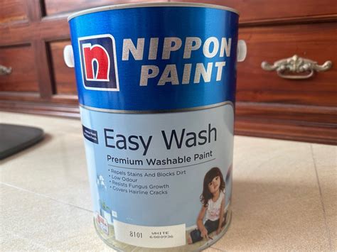 Nippon Paint Easy Wash 5 Litre 8101 White Furniture Home Living