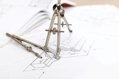 Technical Drawing Compass Stock Photos - Image: 12839683