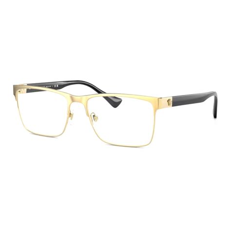 Versace Rx Able Eyeglasses Mod 1285 1002 56 17 150 Gold Black Frames 8056597726436 Versace