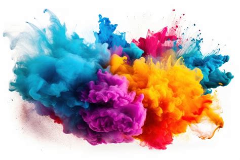 Explosion full colored powder white | Free Photo - rawpixel