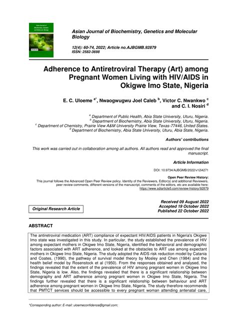 Pdf Adherence To Antiretroviral Therapy Art Among Pregnant Women