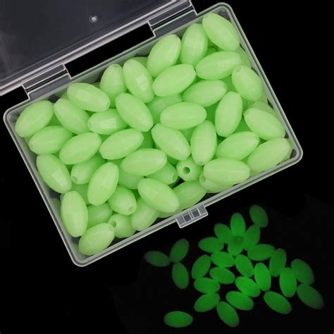 Amazon OROOTL Glow Beads Fishing Saltwater 100pcs Hard Plastic