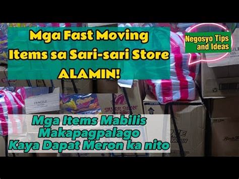 Mga Fast Moving Items Sa Sari Sari Store ALAMIN Negosyo Tips And Ideas