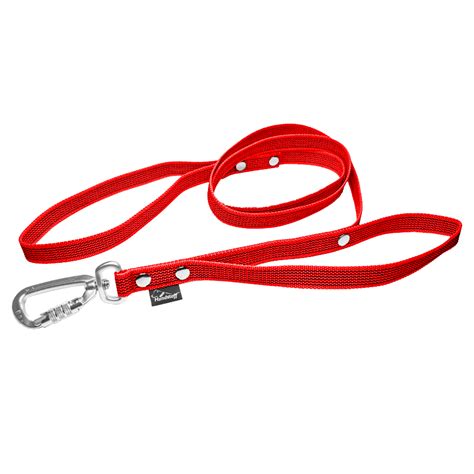 Smycz Antypoślizgowa z dodatkową rączką Antislip Guard Leash Czerwona