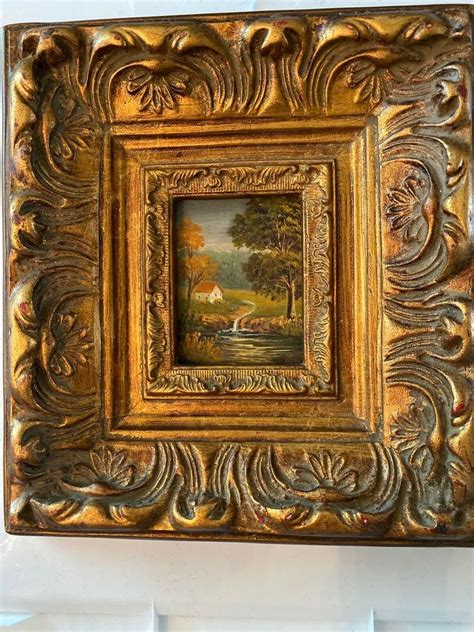 Original Oil Painting In Gold Frame 2073419199