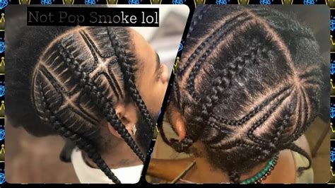 Pop Smoke Inspired Braids Tutorial Youtube