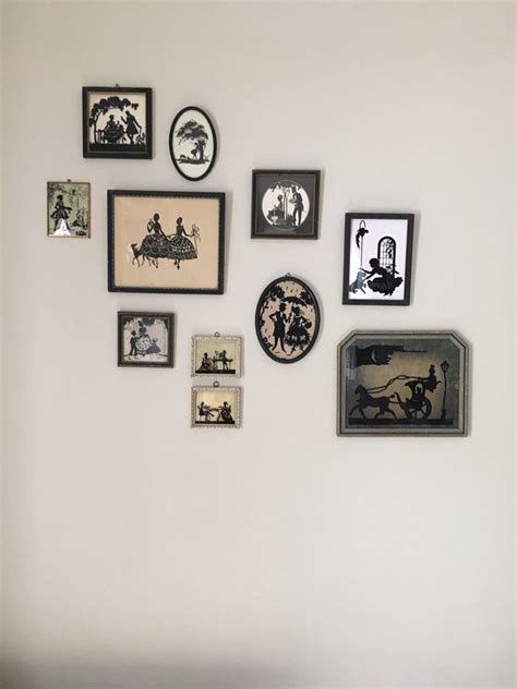 Silhouettes Gallery Wall Decor Antiques