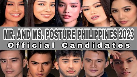 Mr And Ms Posture Philippines 2023 Official Candidates Youtube