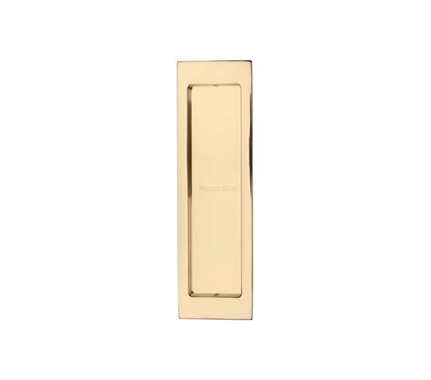 Heritage Brass C1872 Rectangular Flush Pull Polished Brass