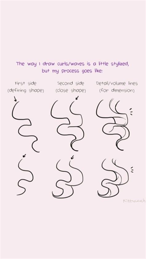 Hair drawing tutorial | curly hair drawing tutorial | drawing tutorial ...