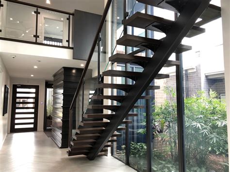 Custom Staircases Timber • Steel Spine Stairs • Sydney