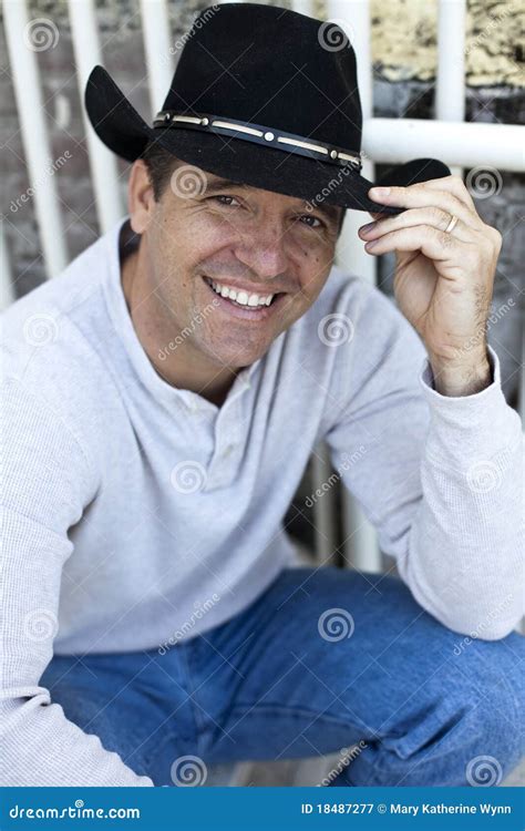 Man Wearing Cowboy Hat Royalty Free Stock Photography - Image: 18487277