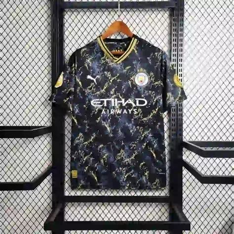 23 24 Manchester City Black Gold Special Edition Soccer Jersey Soccer