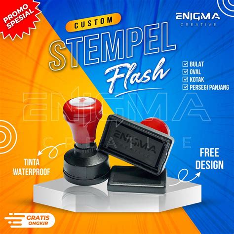 Jual Stempel Flash Otomatis Custom Stempel Pemerintahan Perusahaan