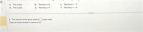 A The Y Axis Nb The Line X Nc The Line Chegg