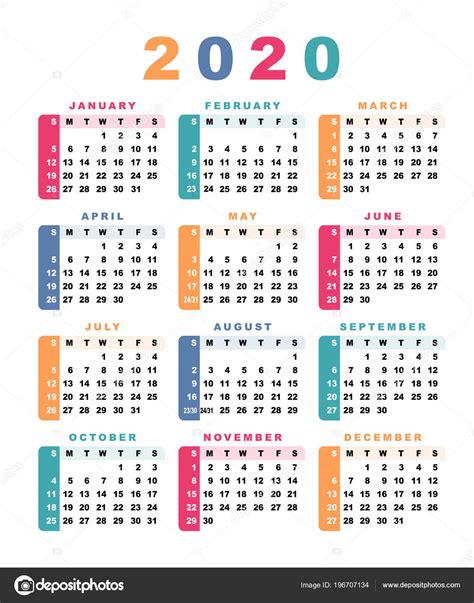 calendario por semana 2020 – calendario 2020 por semanas numeradas – QFB66