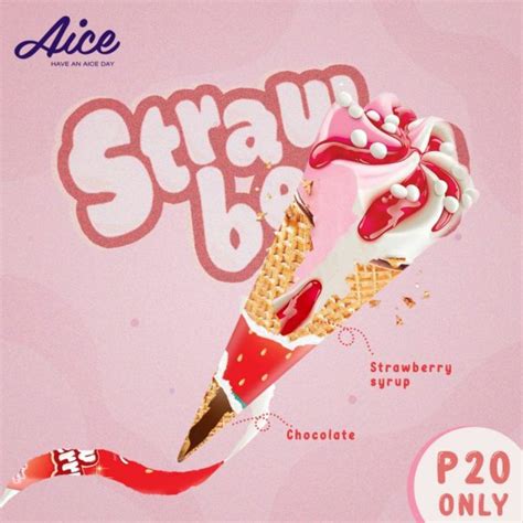 Thùng kem Aice ốc quế dâu 24 cây Shopee Việt Nam