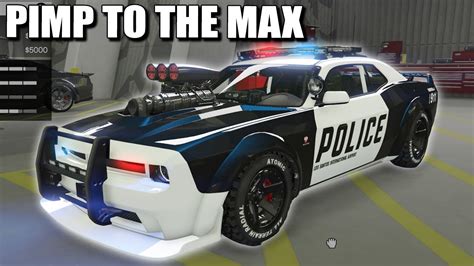 New Cop Car Bravado Gauntlet Interceptor Customization Clean Dark