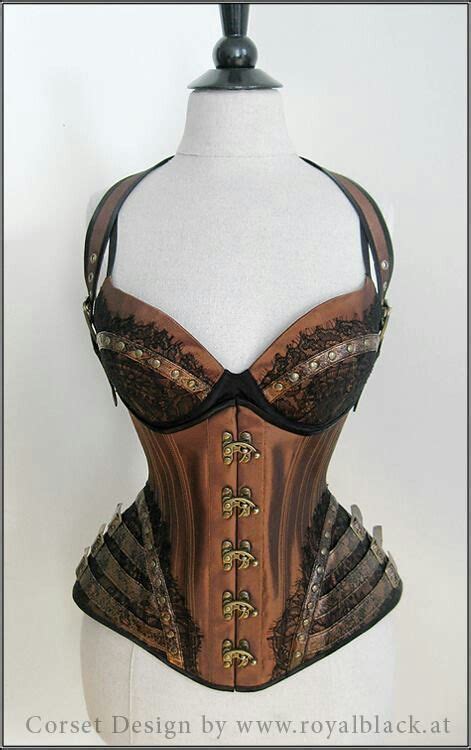 Roayl Black Steam Punk Corset