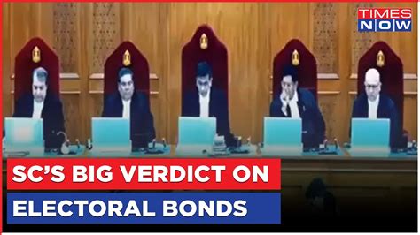 Supreme Court On Electoral Bonds Case Big Verdict On Poll Bond Says