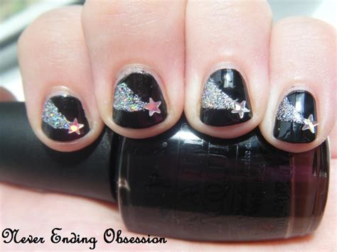 Never Ending Obsession: Shooting Stars nail art