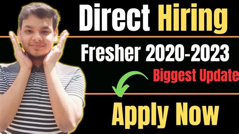 Direct Hiring Latest Off Campus Job Drive 2020 2021 2022 2023 Batch Hiring Fresher