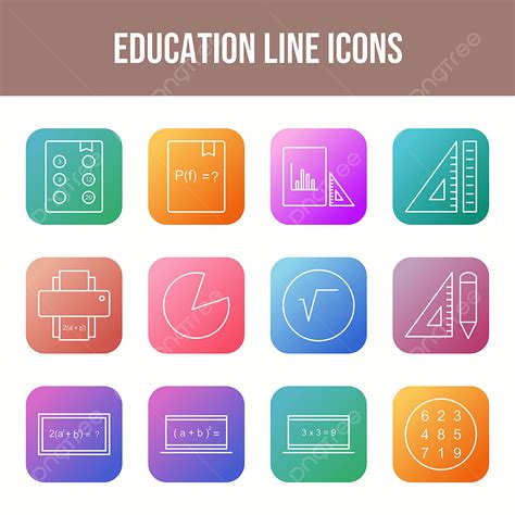 Vector Art Png Beautiful Education Vector Icons Education Icons