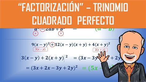 Factor N De Un Trinomio Cuadrado Perfecto Youtube