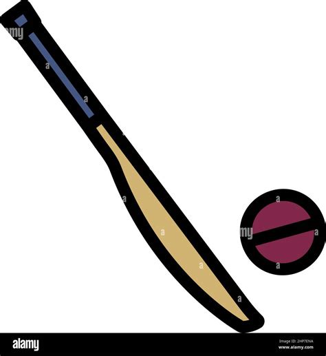 Cricket Bat Icon Stock Vector Image Art Alamy