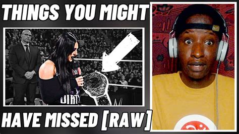 Nasshreacts Things You Might Have Missed Wwe Raw C Wrestling Youtube